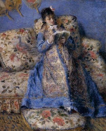 Pierre-Auguste Renoir Camille Monet reading Germany oil painting art